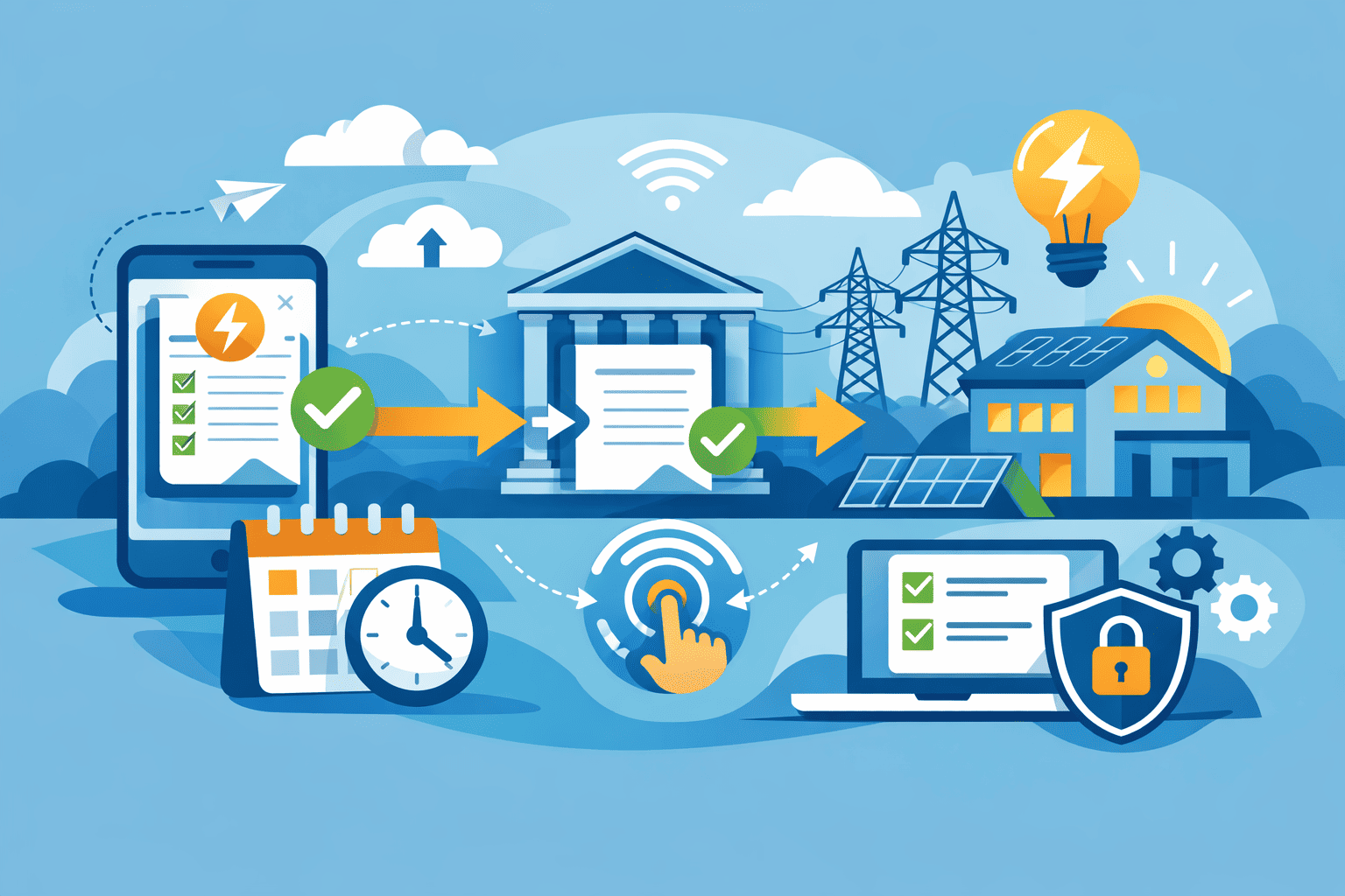 دفع فواتير الكهرباء تلقائياً: راحة بال مضمونة.